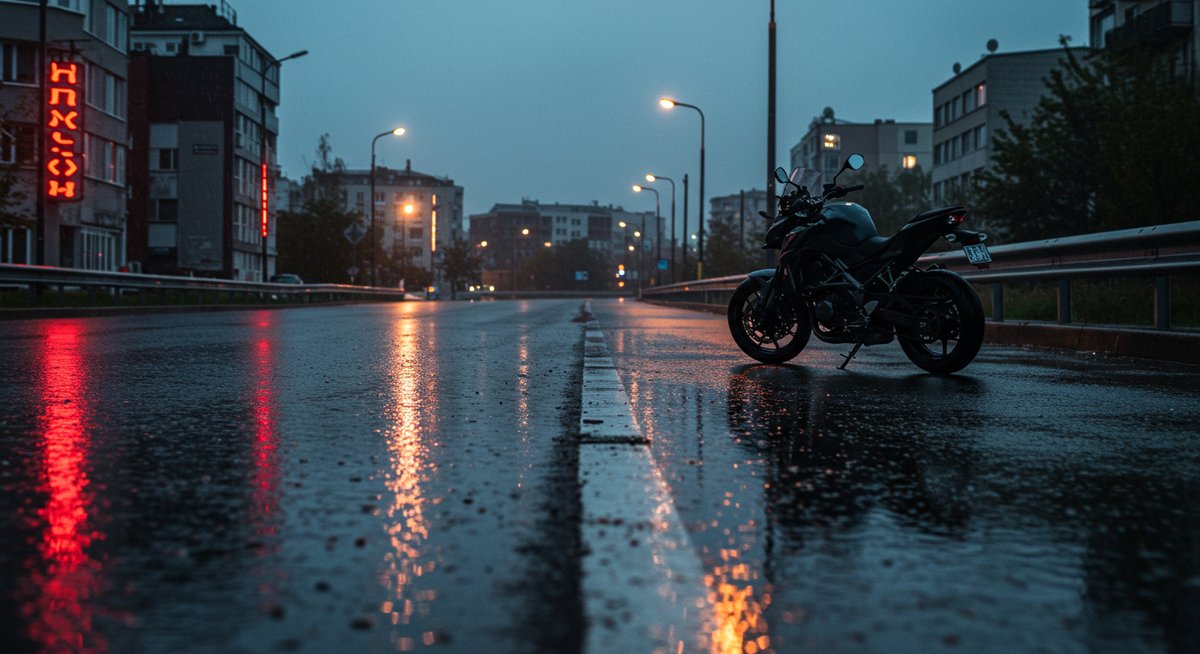 バイク 雨